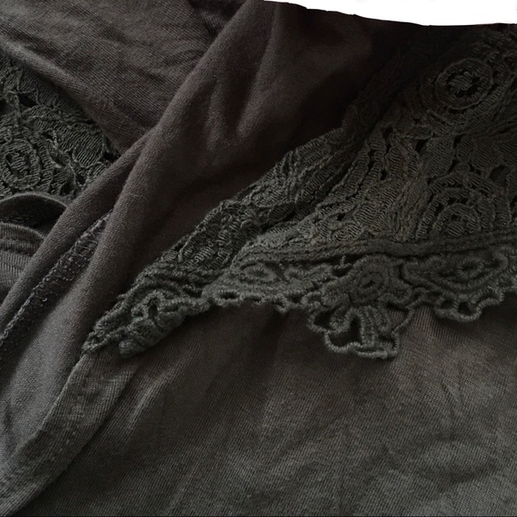 G COLLECTION Army Green lightweight Open Cardigan-size L - Picture 3 of 5